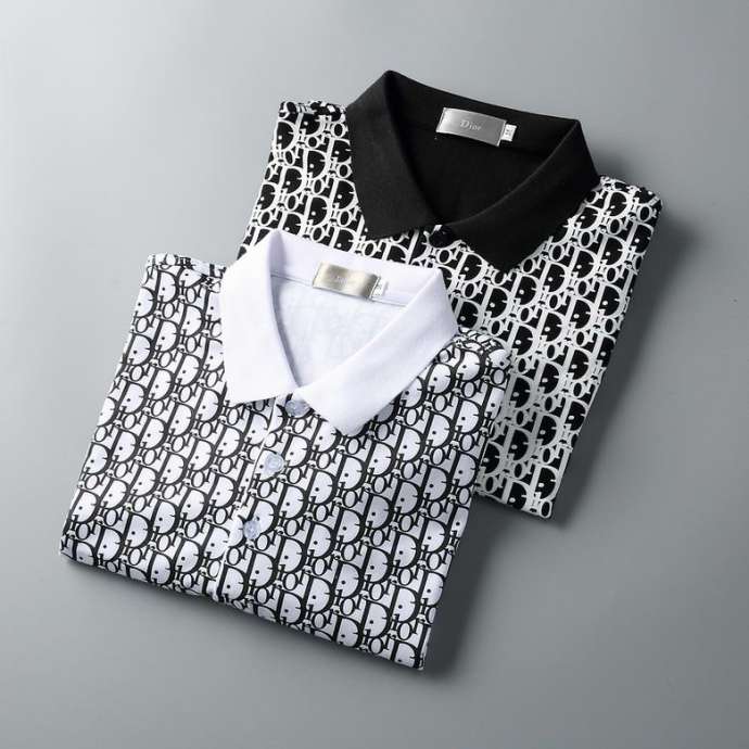 Picture of Dior Polo Shirt Short _SKUDiorM-3XL218320105